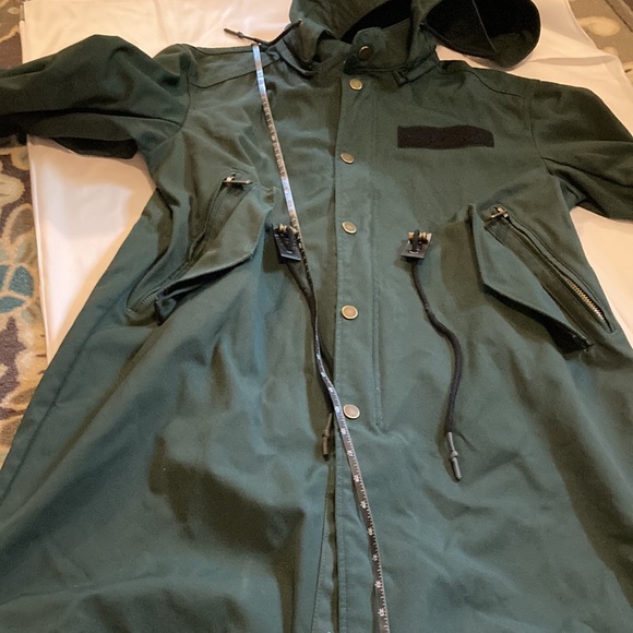 Zara grupo inditex dark green coat size M - Picture 15 of 16